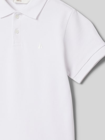 Mango Regular Fit Poloshirt mit Logo-Stitching Modell 'javier' Ecru 2