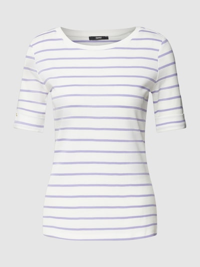 Esprit Collection T-Shirt mit Streifenmuster Flieder 2