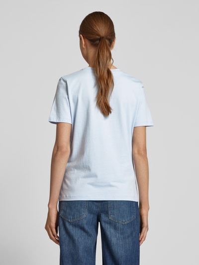 Tommy Hilfiger T-Shirt mit Label-Print Hellblau 5