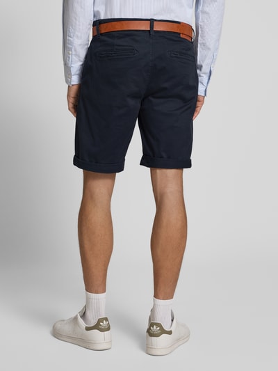 Redefined Rebel Regular Fit Chino-Shorts mit Gürtel Modell 'MIKE' Dunkelblau 5
