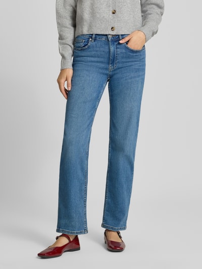 REVIEW straight fit jeans in 5-pocketmodel Blauw - 4