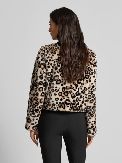 Marc Cain Jack van imitatiebont met ronde hals Camel - 5