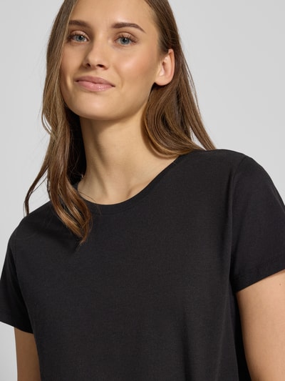 Pieces Zestaw T-shirtów o kroju regular fit z mieszanki bawełny model ‘AMIRA’ Czarny 3