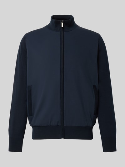 bugatti Regular fit bomberjack van puur katoen met ritssluiting Marineblauw - 2