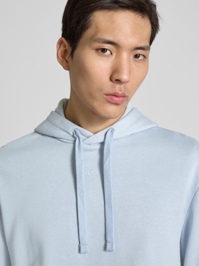 HUGO Oversized Hoodie mit Label-Detail Modell 'Dapo' Sky 3