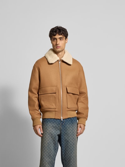 MAISON KITSUNÉ Jacke mit Reißverschluss Camel 4