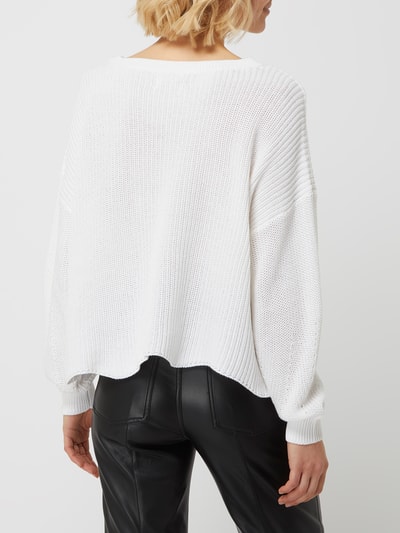 Only Pullover aus Baumwollmischung Modell 'Hilde' Offwhite 5