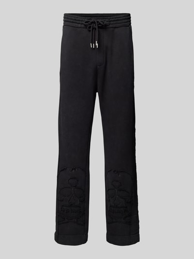 HUGO Sweatpants met elastische band, model ‘Daskul’ Zwart - 2