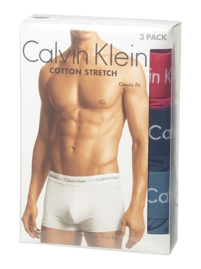 Calvin Klein Underwear Obcisłe bokserki o kroju Classic Fit w zestawie 3 szt. Granatowy 2