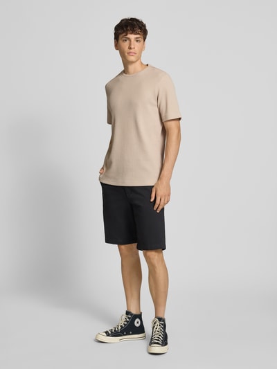 Only & Sons Regular Fit T-Shirt mit Waffelmuster Beige 1