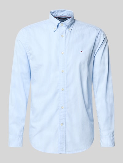 Tommy Hilfiger Regular Fit Freizeithemd aus reiner Baumwolle Hellblau 2