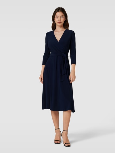 Lauren Ralph Lauren Midikleid in Wickel-Optik Modell 'CARLYNA' Marine 4
