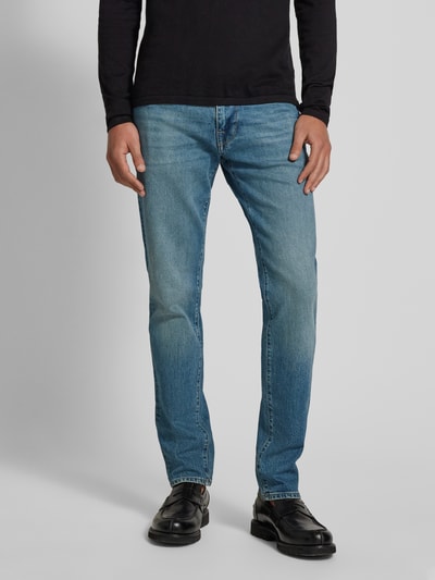 SELECTED HOMME Slim Fit Jeans im 5-Pocket-Design Modell 'LEON' Hellblau 4