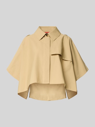 MAX&Co. Oversized Poncho aus reiner Baumwolle Modell 'EUFORICO' Beige 2