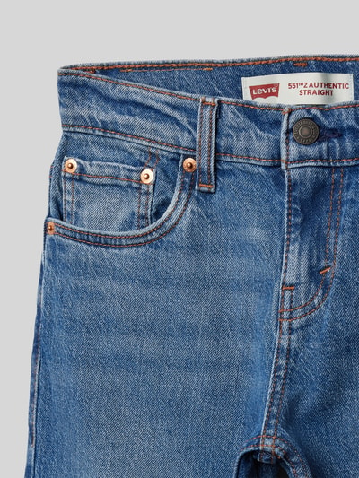 Levi’s® Kids Straight Fit Jeans im 5-Pocket-Design Blau 2