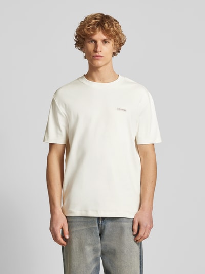 Calvin Klein Jeans T-shirt met labelpatch Offwhite - 4