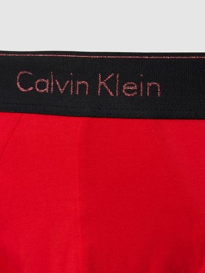 Calvin Klein Underwear Slip mit elastischem Logo-Bund im 2er-Pack Black 2