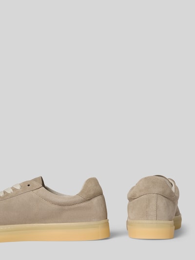 Copenhagen Ledersneaker mit Label-Print Modell 'Retro' Stein 2