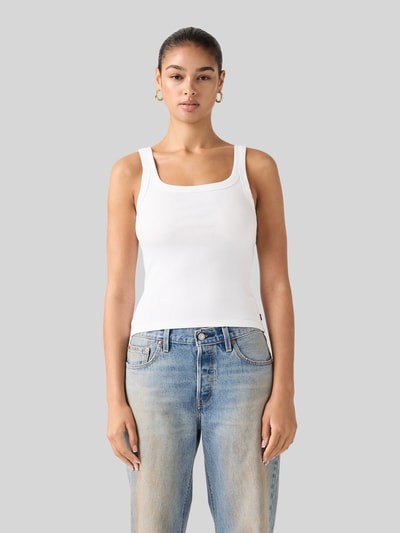 Levi's® Slim Fit Top aus Baumwoll-Mix Weiss 4