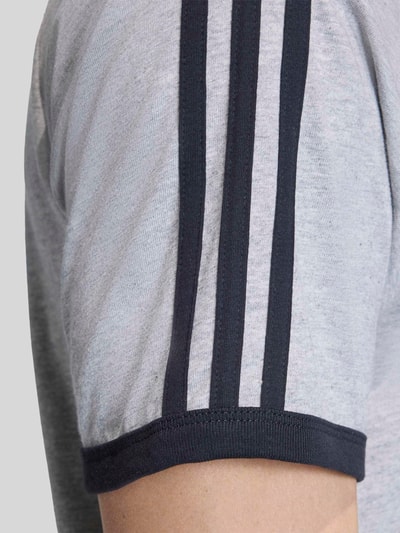adidas Originals Regular Fit T-Shirt aus reiner Baumwolle Mittelgrau Melange 5
