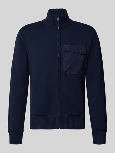 Napapijri Strickjacke mit Stehkragen Modell 'BERTI' Marine 2