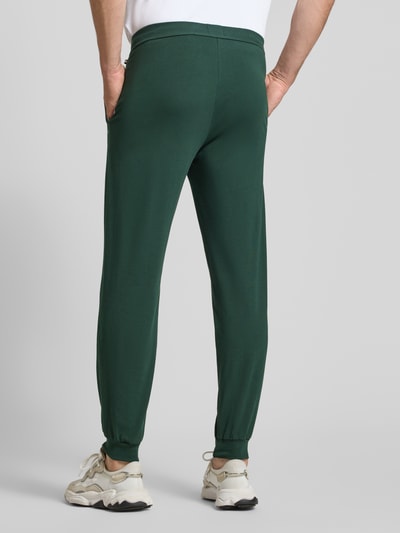 BOSS Regular fit sweatbroek van katoenmix model 'Mix&Match' Donkergroen - 5