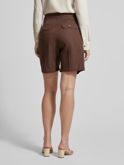 Weekend Max Mara Bermudas in unifarbenem Design Dunkelbraun 5