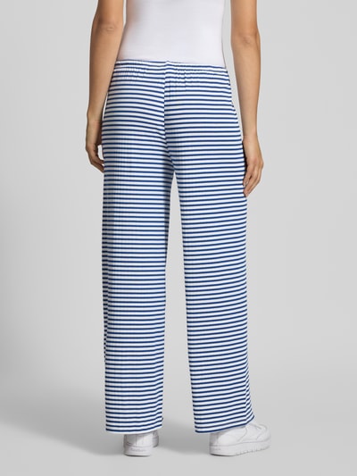 Gina Tricot Spodnie materiałowe z elastycznym pasem Błękitny melanż 5