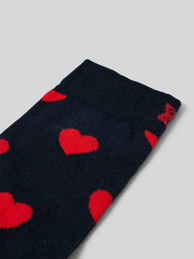 Happy Socks Socken mit Stretch-Anteil Modell 'Heart' Dunkelblau 2