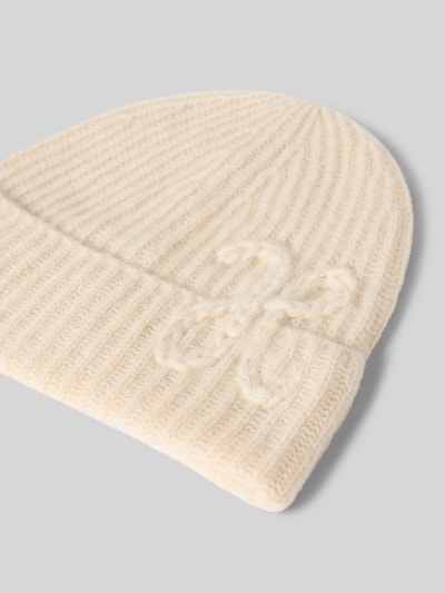 Hemisphere Mütze aus Kaschmir mit Stickdetail Offwhite 2
