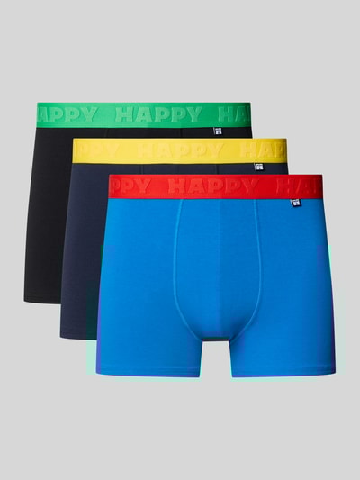 Happy Socks Boxershorts mit elastischem Logo-Bund im 3er-Pack Black 1