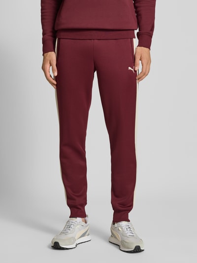PUMA PERFORMANCE Sweatpants met ritszakken Bordeaux - 4