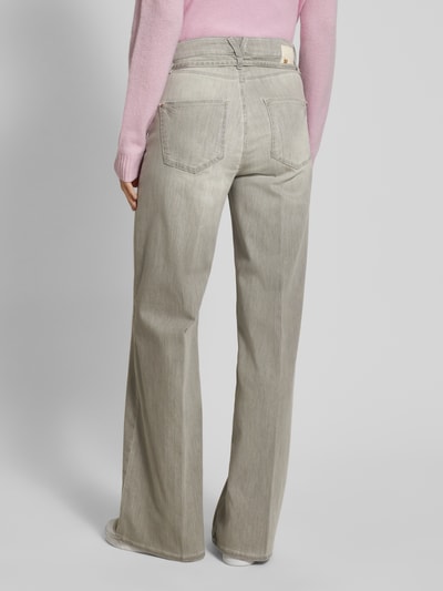 Raffaello Rossi Straight leg jeans met ceintuur, model 'Sventy B' Lichtgrijs - 5