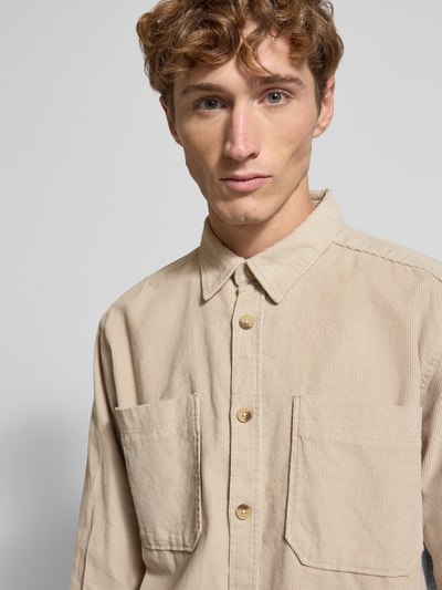 Only & Sons Koszula casualowa o luźnym kroju z czystej bawełny model ‘ALP’ Beżowy 3