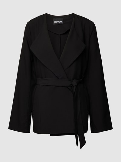 Pieces Blazer met reverskraag, model 'BOSS' Zwart - 2