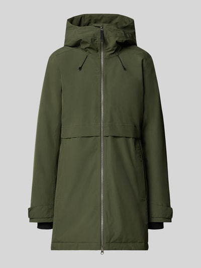 Didriksons Regular fit parka met capuchon Donkergroen - 1