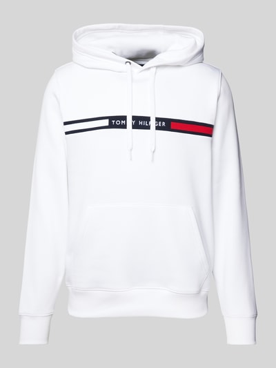 Tommy Hilfiger Bluza z kapturem z wyhaftowanym logo Biały 2