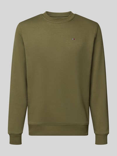 Tommy Jeans Regular Fit Sweatshirt aus Baumwoll-Mix  Oliv 2