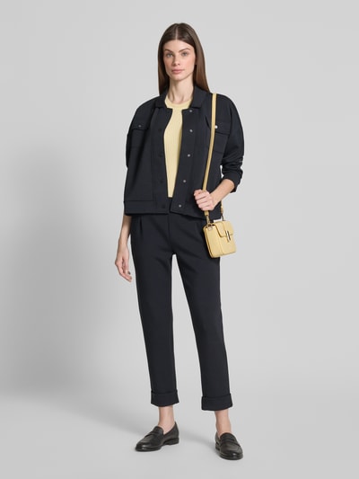 Christian Berg Woman Slim Fit Sweatpants mit Kellerfalten Black 1