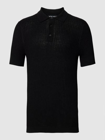 Antony Morato Poloshirt mit Strukturmuster Black 2