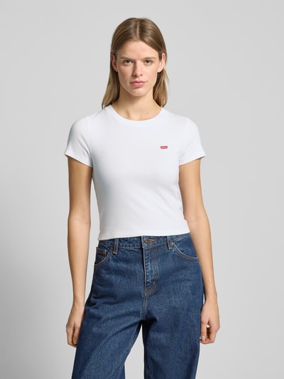 Levi's® Slim Fit T-Shirt mit Label-Patch Weiss 4