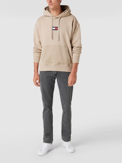 Tommy Jeans Hoodie mit Känguru-Tasche Beige 1