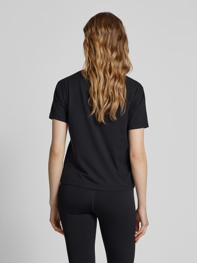 HUGO T-shirt met labelprint, model 'NIKKA' Zwart - 5