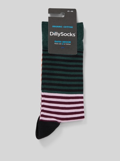 DillySocks Skarpety z wyhaftowanym motywem model ‘Fall Sky Lining’ Pomarańczowy 3