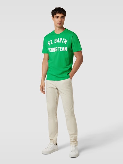 MC2 Saint Barth T-Shirt mit Label-Print Gruen 1