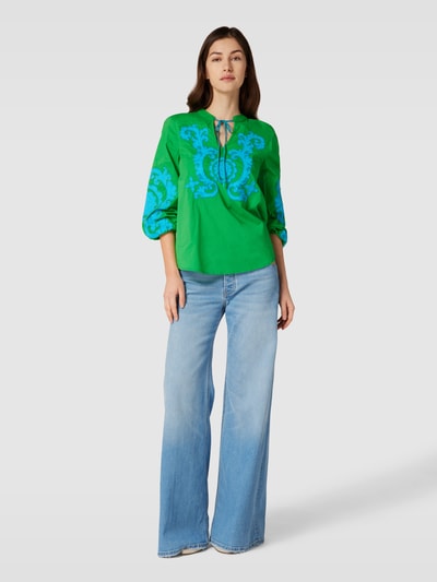 Emily Van den Bergh Bluse mit Zierbesatz (grün) online kaufen