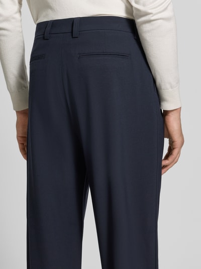 Matinique High Waist Chino mit Bundfalte Marine 3