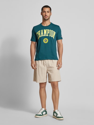 CHAMPION T-Shirt mit Label-Print Modell 'Bookstore' Gruen 1