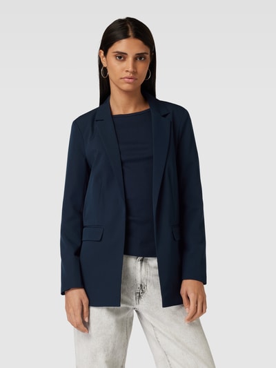 Pieces Blazer met reverskraag, model 'Bossy' Marineblauw - 4