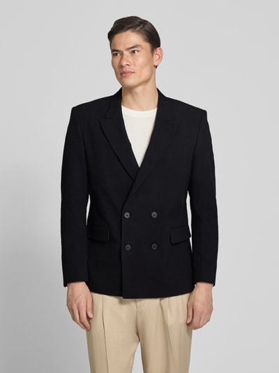 HUGO Slim Fit Anzugsakko aus Baumwoll-Mix Modell 'HENRY' Black 4